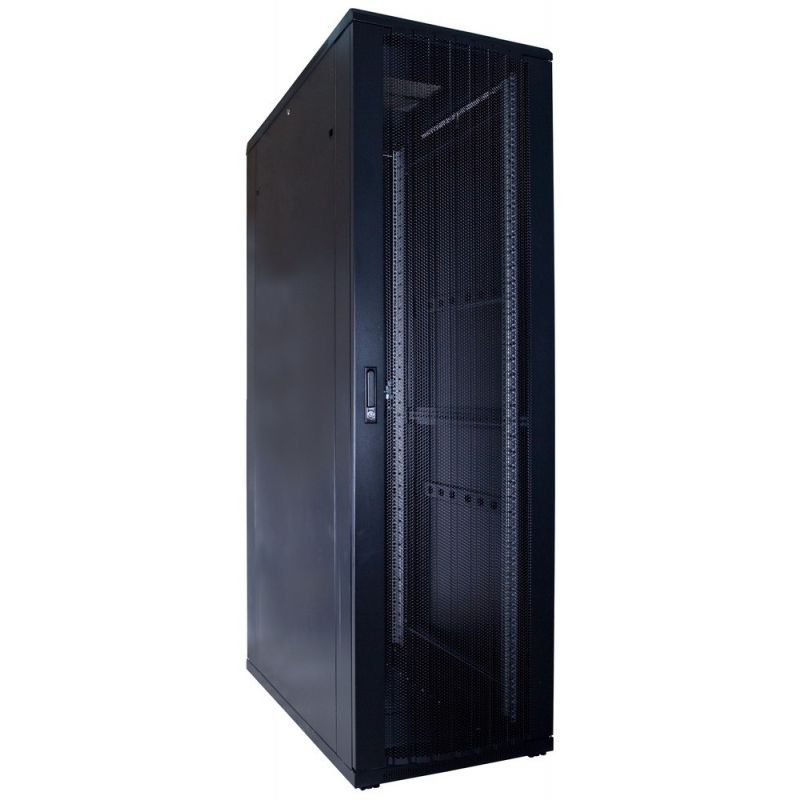 42U Patchkast 19" met geperforeerde voordeur, (BxDxH) 600x1200x2000mm