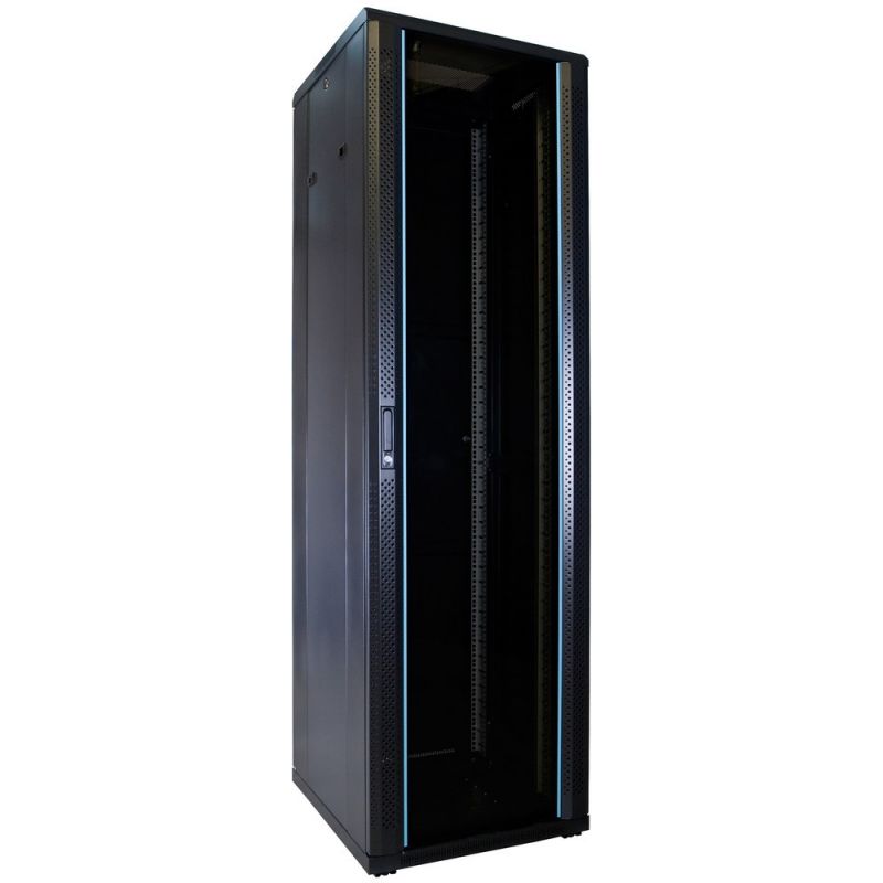42U patchkast met glazen deur 600x600x2000mm (BxDxH)