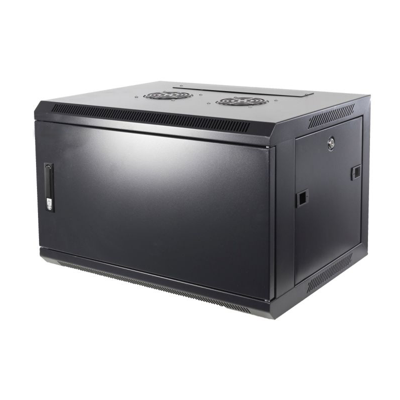 6U wandkast met metalen deur 600x450x368mm (BxDxH)
