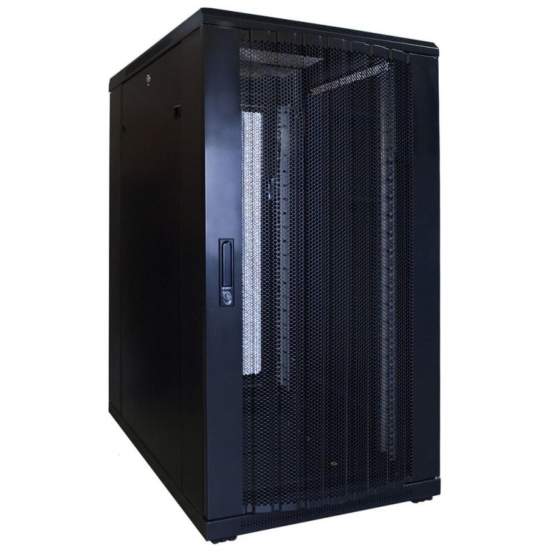 22U patchkast met geperforeerde deur 600x800x1200mm (BxDxH)