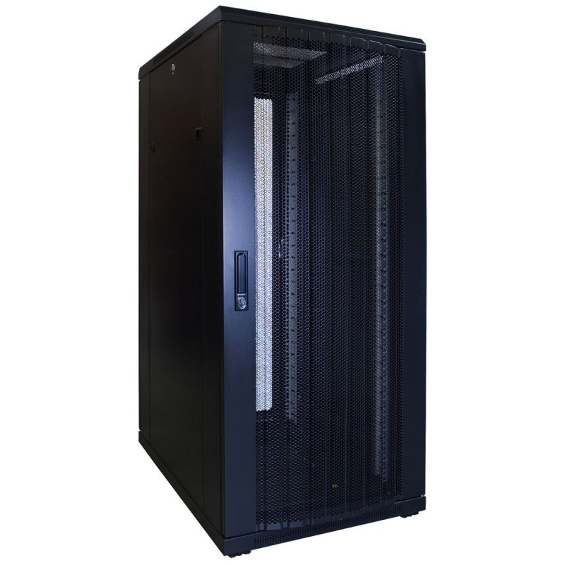 27U patchkast met geperforeerde deur 600x800x1400mm (BxDxH)