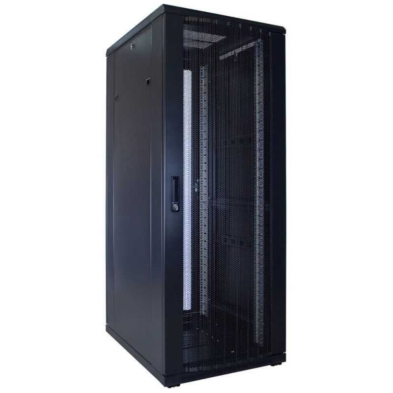 32U patchkast met geperforeerde deur 600x800x1600mm (BxDxH)