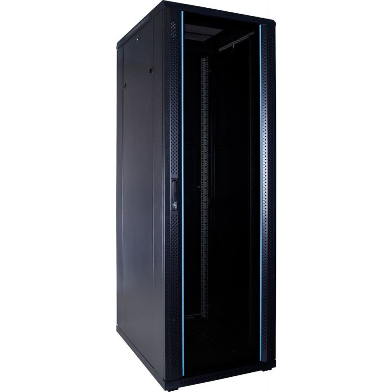 37U patchkast met glazen deur 600x800x1800mm (BxDxH)