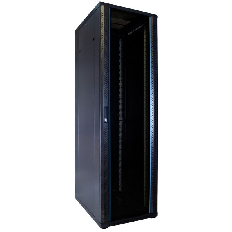 42U patchkast met glazen deur 600x800x2000mm (BxDxH)