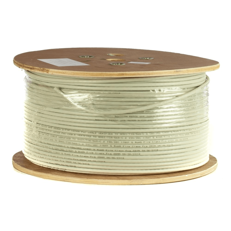 DANICOM CAT6A 100% koper U/UTP 500m kabel op rol stug -  LSZH (Cca)