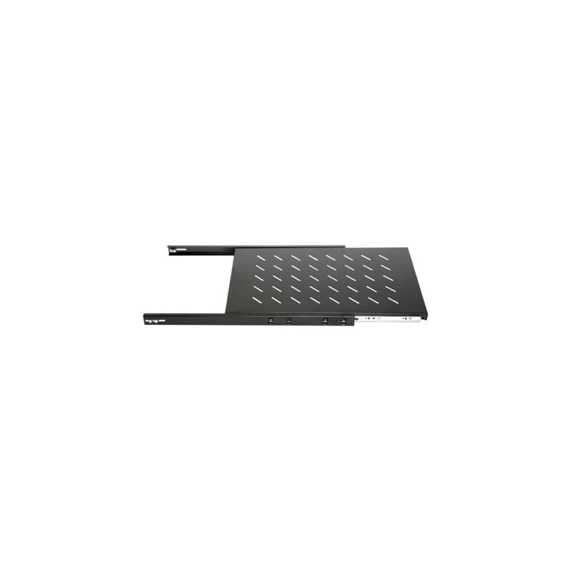 1U uitschuifbaar legbord voor 19" patchkasten van 800 mm diepte, Max 18KG.