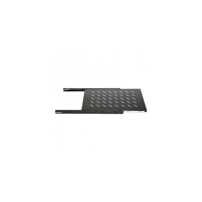 1U uitschuifbare legbord voor patchkast, 19inch 1200 mm diepte, Max 18Kg