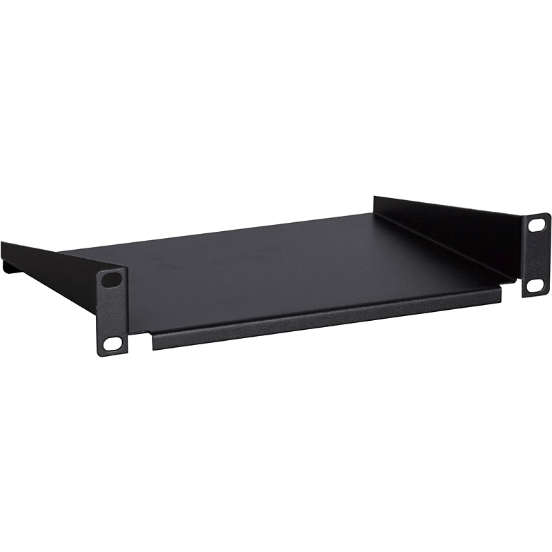 1U legbord, 10 inch, 150mm diepte, zwart