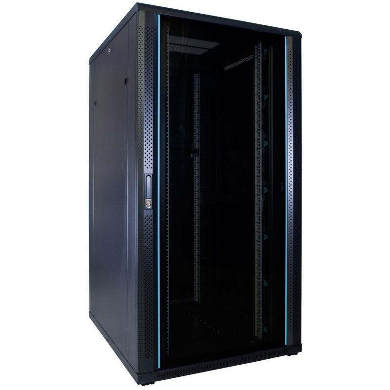 32U patchkast met glazen deur 800x1000x1600mm (BxDxH)