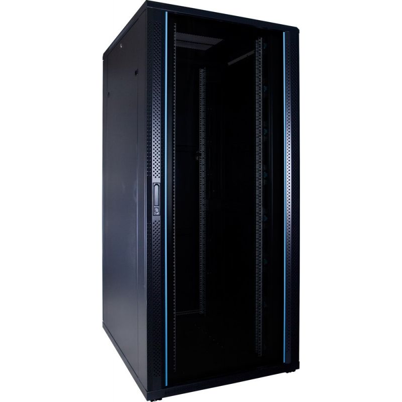 37U patchkast met glazen deur 800x1000x1800mm (BxDxH)