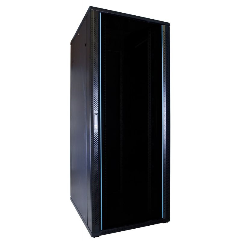 47U patchkast met glazen deur 600x800x2200mm (BxDxH)