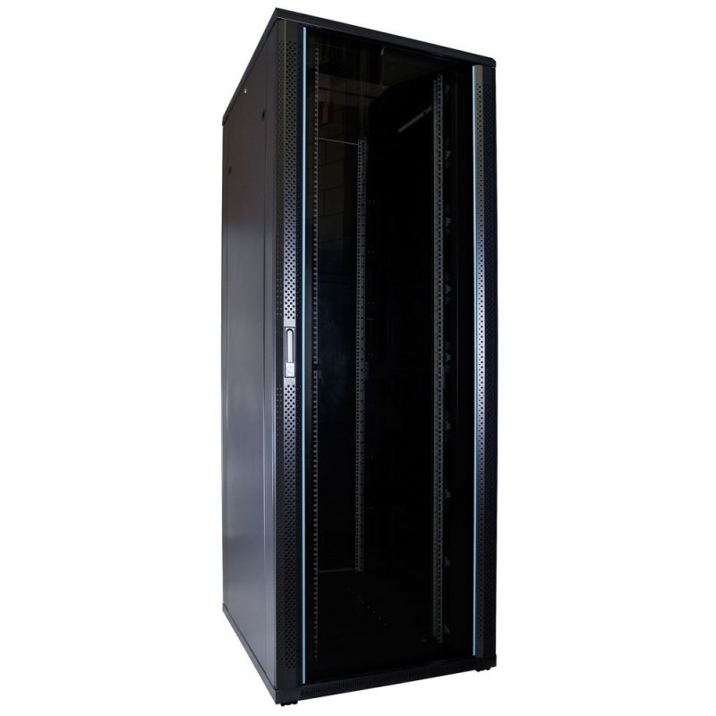 47U patchkast met glazen deur 800x1000x2200mm (BxDxH)