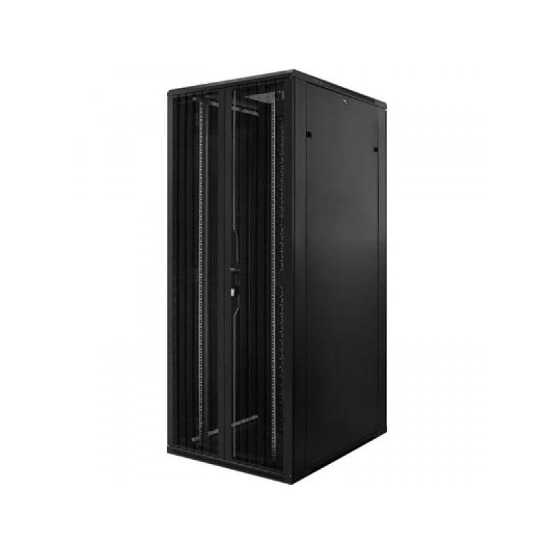 42U patchkast met dubbele geperforeerde voor- en achterdeur 800x1200x2000mm (BxDxH)