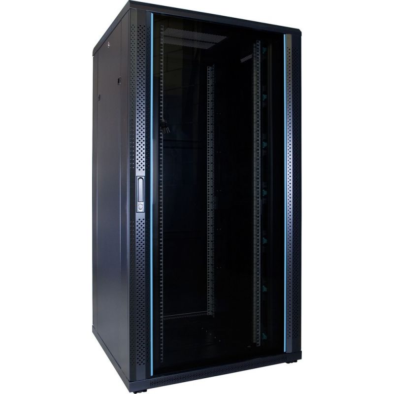 32U Patchkast - 19'' met glazen voordeur (BxDxH), 800x800x1600mm