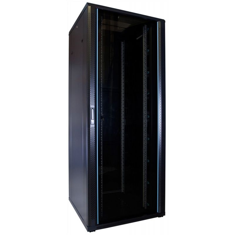 47U patchkast met glazen deur 800x800x2200mm (BxDxH)