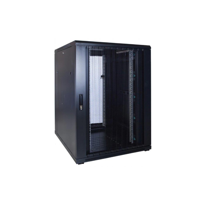 22U patchkast met geperforeerde deur 800x1200x1200mm (BxDxH)