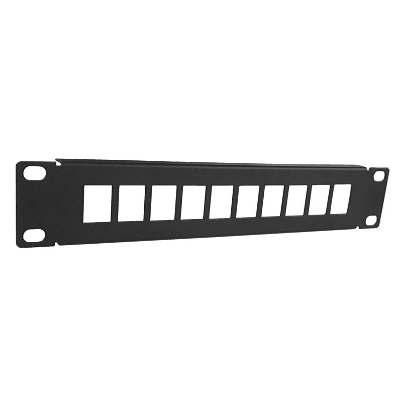 1U Patchpaneel Keystone 10 inch 8 poort RJ45