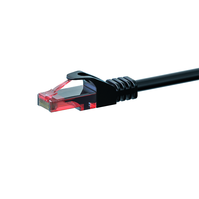 UTP CAT6 patchkabel 0,50m zwart - 100% koper