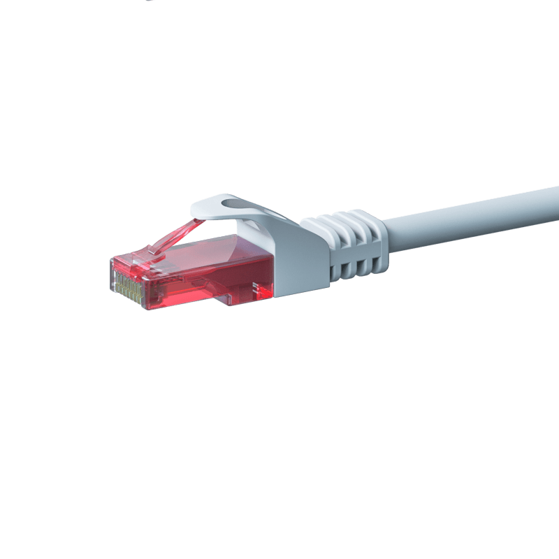 UTP CAT6 patchkabel 0,25m wit - 100% koper