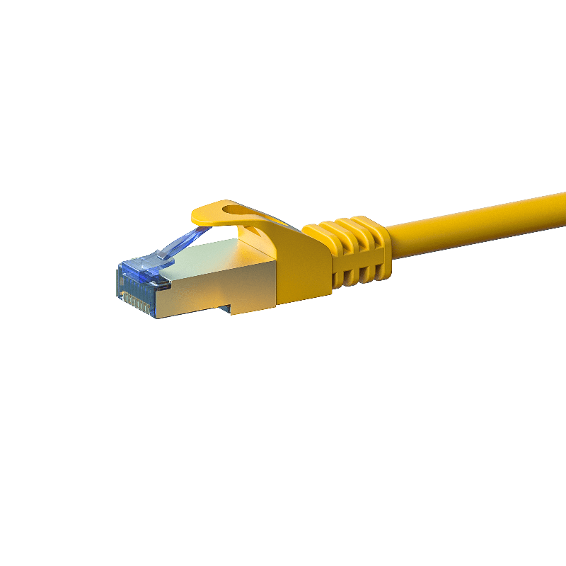 CAT6a S/FTP (PIMF) patchkabel 0,25m geel