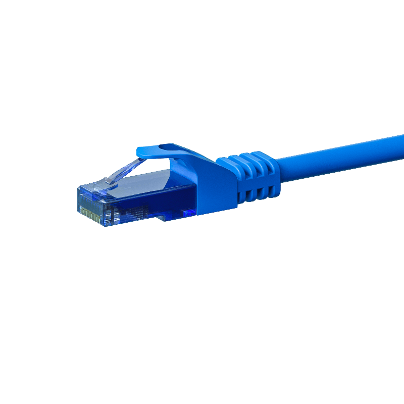 UTP CAT6a patchkabel 7,50m blauw - 100% koper