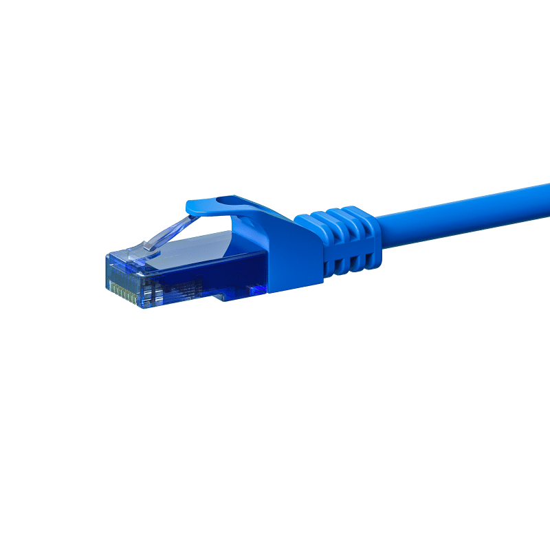 UTP CAT6a patchkabel 15m blauw - 100% koper