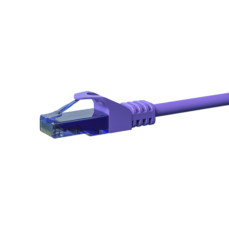 UTP CAT6a patchkabel 3m paars - 100% koper