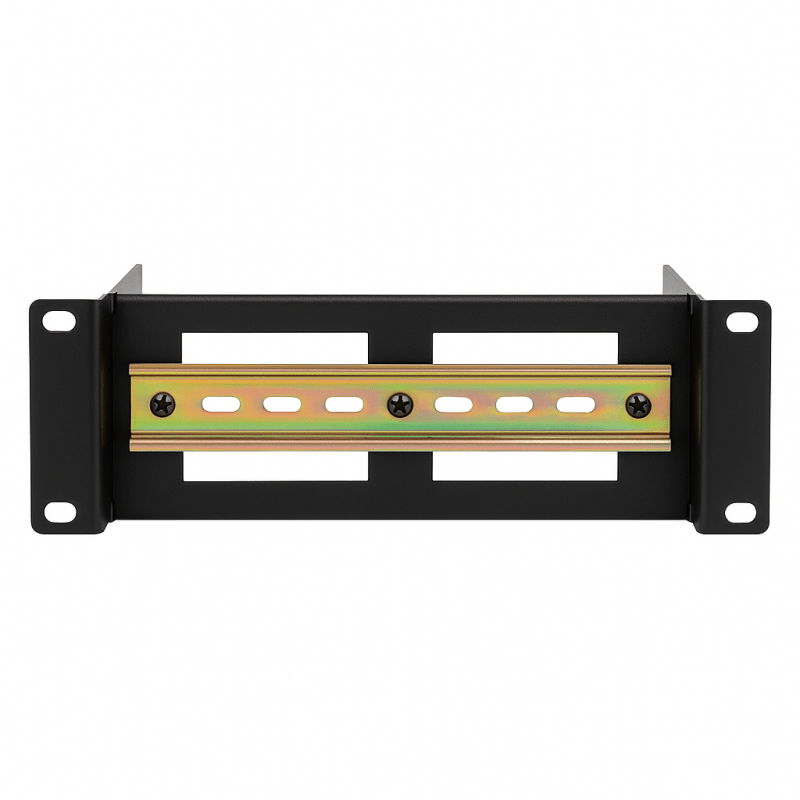 2U DIN rail voor 10 inch patchkasten