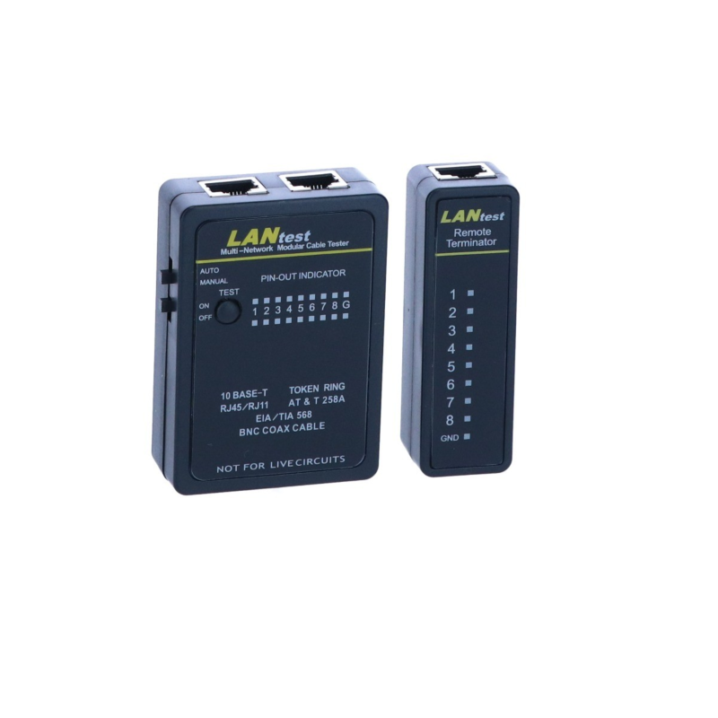 Professionele kabeltester UTP, FTP, S/FTP, COAX