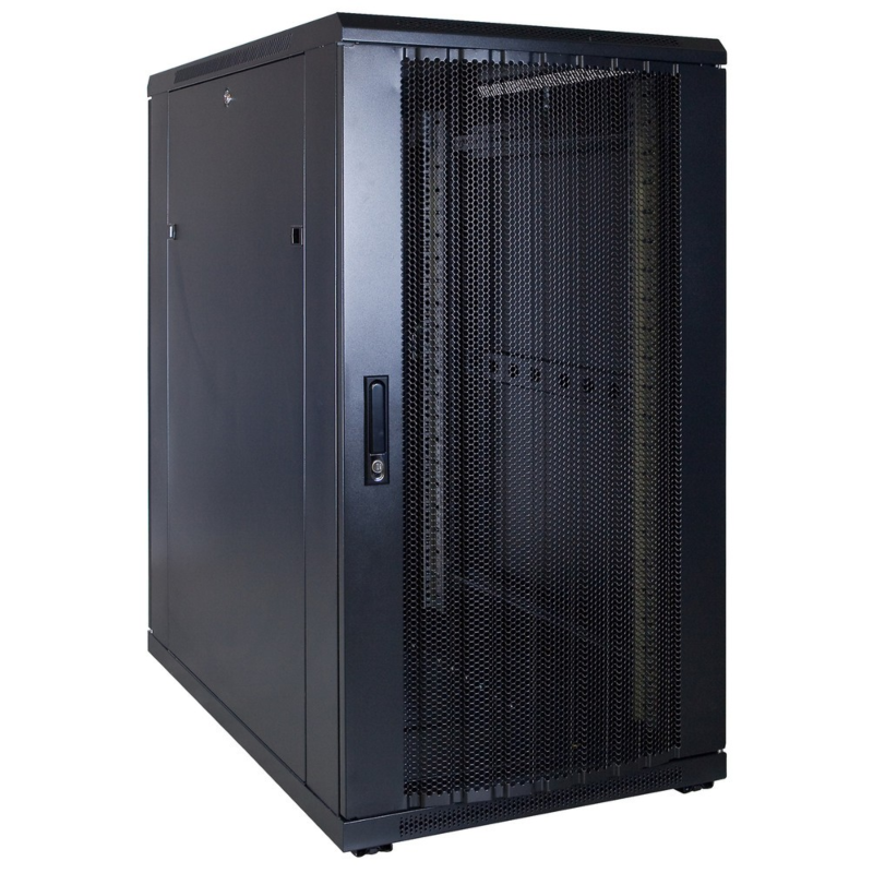 22U patchkast met geperforeerde deur 600x1000x1200mm (BxDxH)