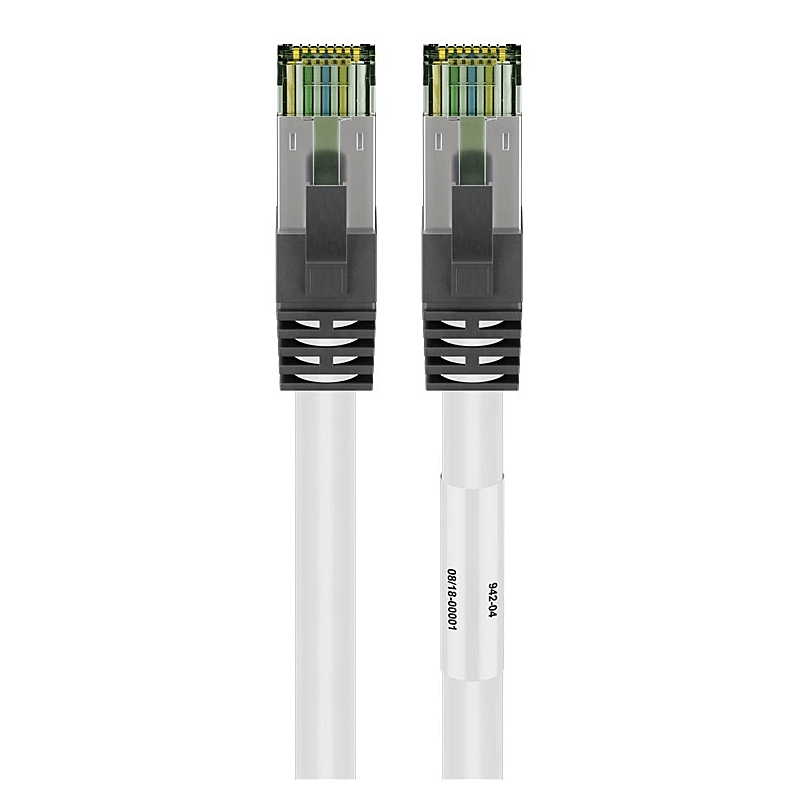 Cat8 S/FTP (PIMF) patchkabel 2m wit