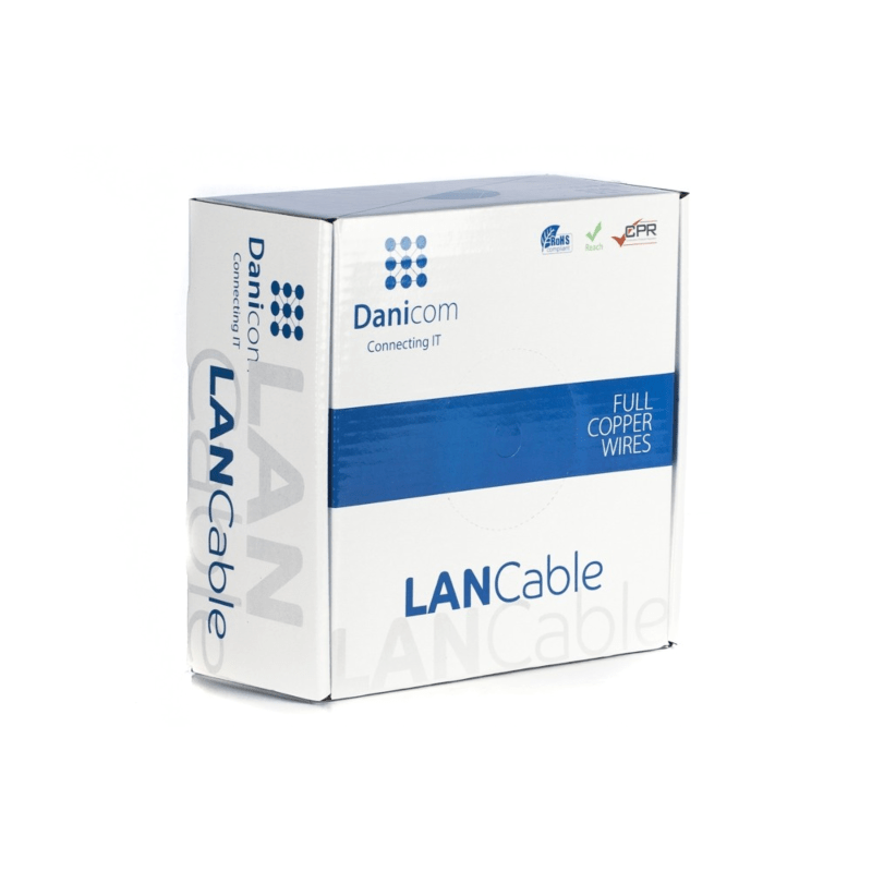 DANICOM CAT6 UTP 100m kabel op rol stug - LSZH (Dca)