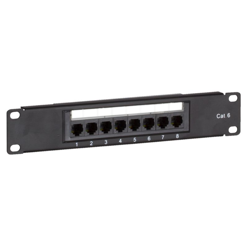 Patchpanel 10 inch Cat6 UTP - 8 poorts