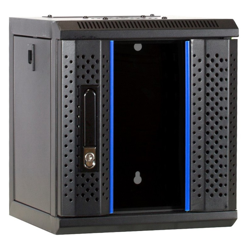 10 inch 6U patchkast met glazen deur 312x310x352mm (BxDxH)
