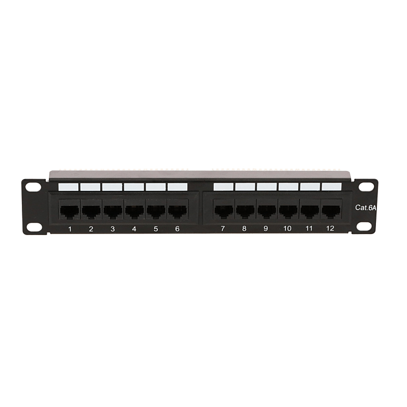 Patchpanel 10 inch Cat6a UTP - 12 poorts