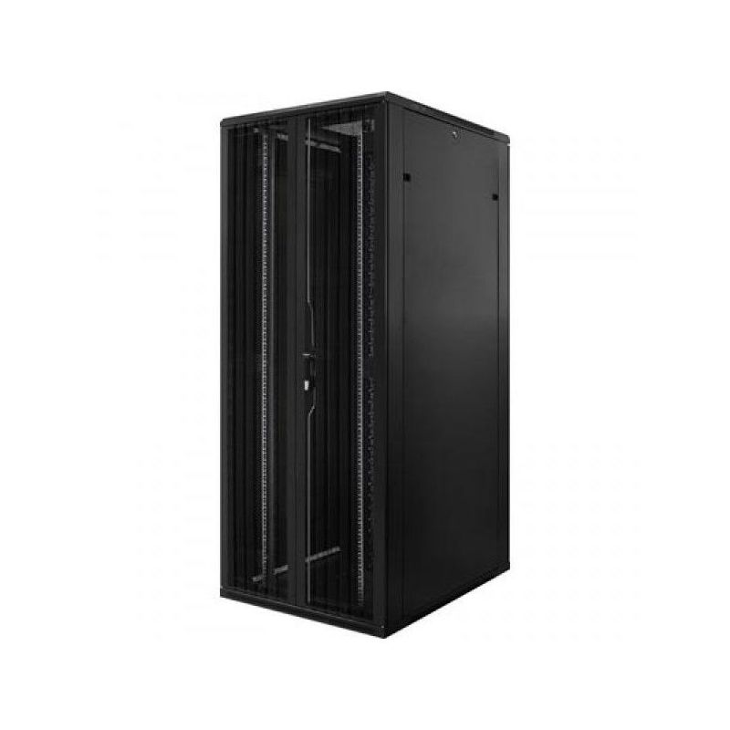 42U patchkast met dubbele geperforeerde voor- en achterdeur 800x1200x2000mm (BxDxH)