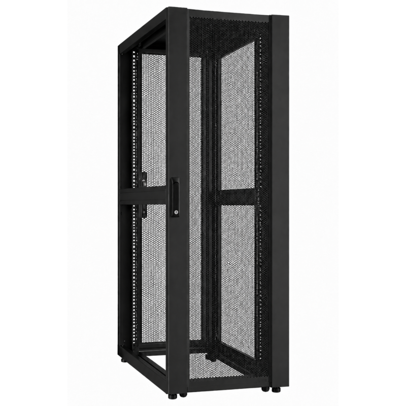 52U Datacenter patchkast met geperforeerde deur 800x1200x2400mm (BxDxH)