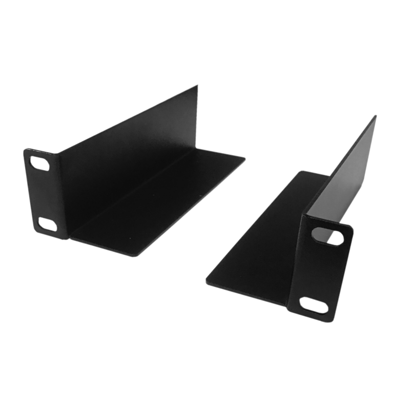 1U L-Beugel, 10inch, 136mm diepte, zwart