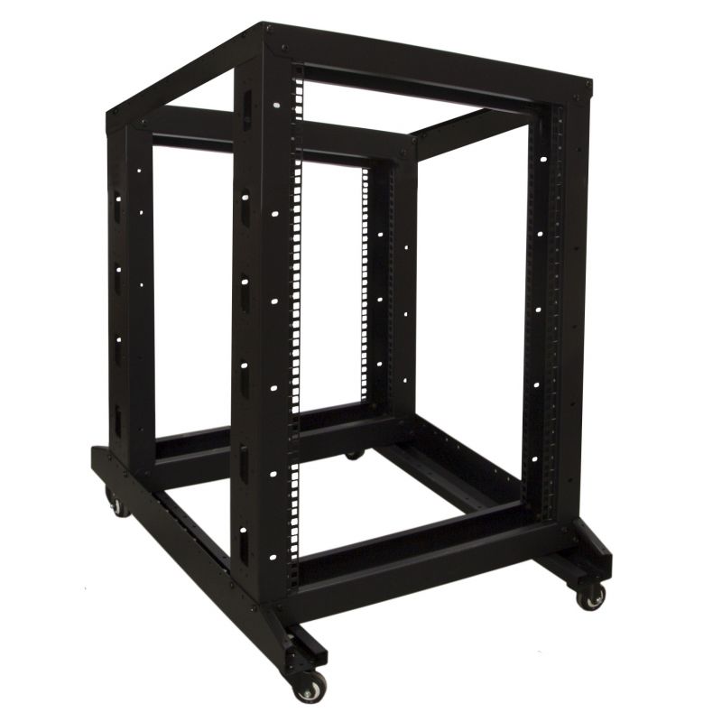 18U serverrack op wielen 600x800x1000mm (BxDxH)