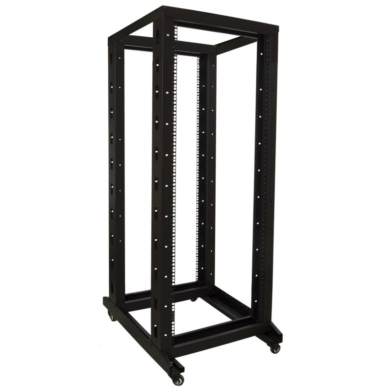 32U Rack Frame - 19'' op wielen, (BxDxH): 600x800x1575mm, zwart