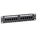 1U Patchpaneel 10 inch 12 poorts Cat5E Zwart UTP