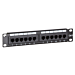 1U Patchpaneel 10 inch 12 poorts Cat6 Zwart UTP