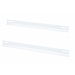 L-steunpaneel horizontaal, voor de directe montage op 19" kolom, 450mm diep, 2 stuks/set - wit