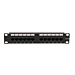 Patchpanel 10 inch Cat6a UTP - 12 poorts