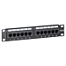 1U Patchpaneel 10 inch 12 poorts Cat5E Zwart UTP