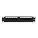 Patchpanel 10 inch Cat6a UTP - 12 poorts